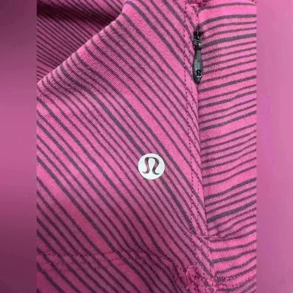 Lululemon Kanto Catch Me Long Sleeve Rulu Top Purple Stripe Size small - Picture 7 of 10